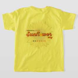 Barns grundläggande T-Shirt - Nationell solrosdag