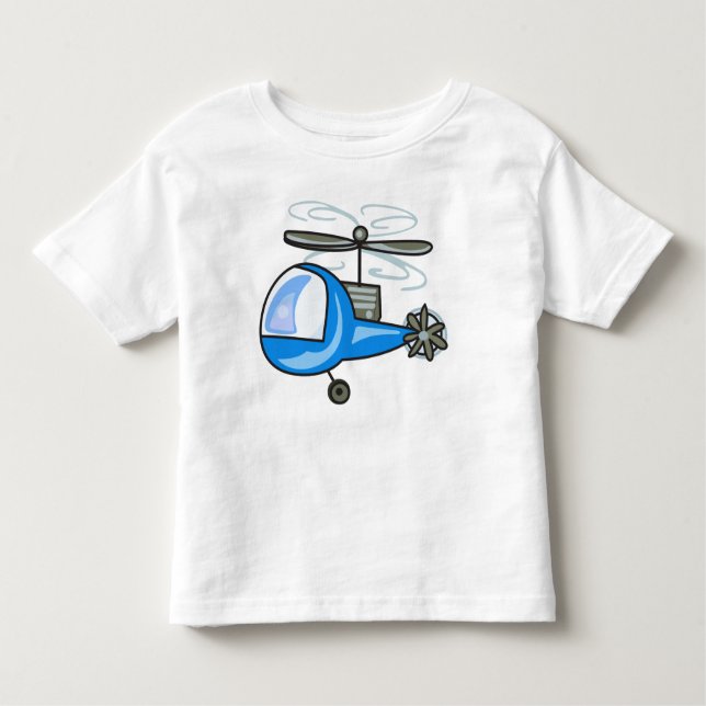 Barns helikopter t shirt (Framsida)