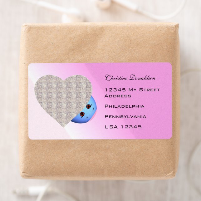 Barns hjärta för tecknadpåsk fraktsedel (Insitu)