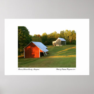 Barns i Calvert County, Maryland Poster