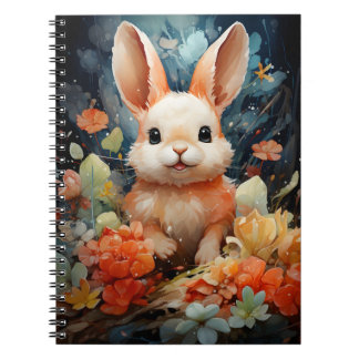 Barns illustration - "Cute Sea Bunny" Anteckningsbok