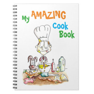 Barns illustrerad receptanteckningsbok anteckningsbok