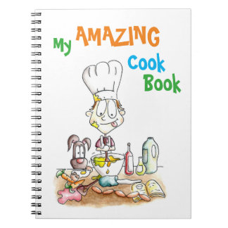 Barns illustrerad receptanteckningsbok anteckningsbok
