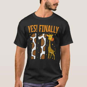 Barns Ja, till slut 11 Elva 11:e Födelsedagsfesten T Shirt