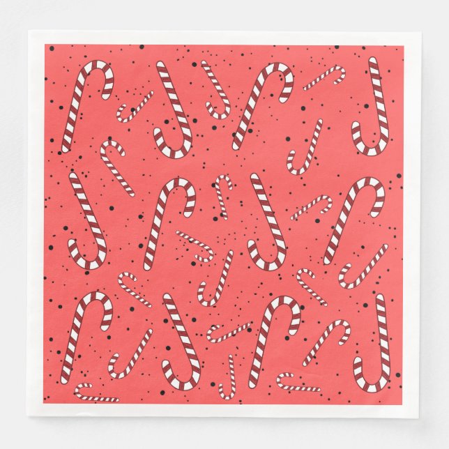 Barns jul party firande och familjerött pappersservett (Framsida)