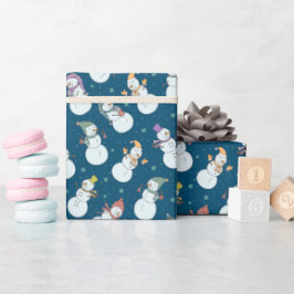 Barns julklapp Snögubbe i Hats Blue Presentpapper