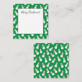 Barns julklapp Snögubbe i hattar Anteckningskort