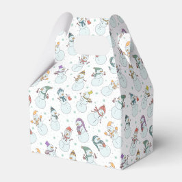 Barns julklapp Snögubbe i hattar Presentaskar