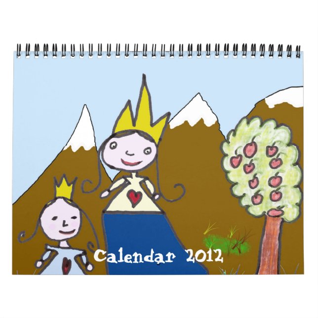 Barns kalender i teckning 2012 (Omslag)