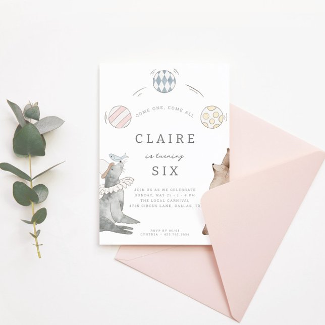 Barns karnival Circus | FLICK KALAS Inbjudningar (Skapare uppladdad)