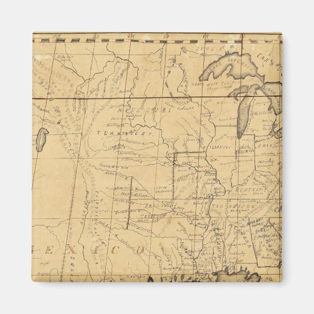 Barns Karta i Förenta Stater Magnet (Framsidan)