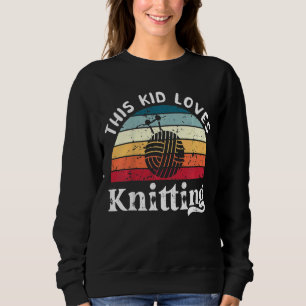 Barns Kid kärlek Knitting Boys Girls T Shirt