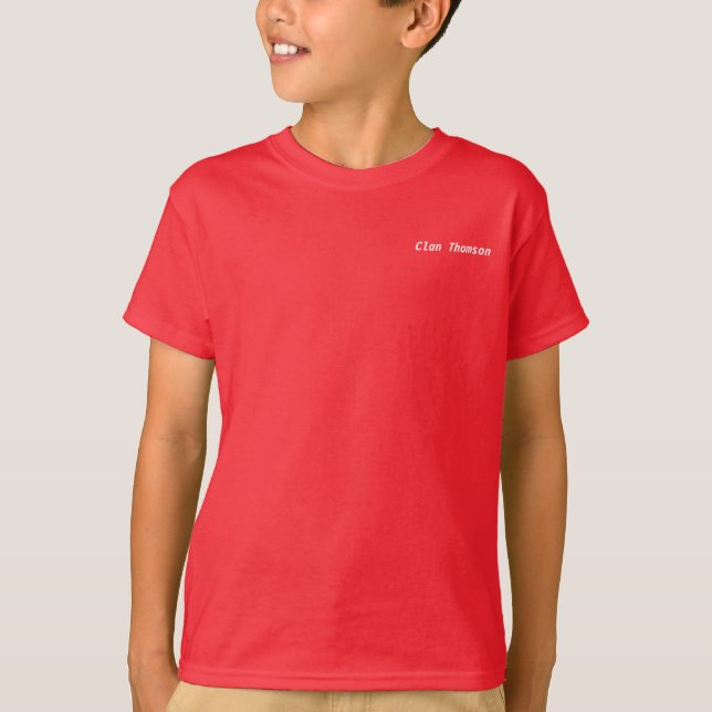 Barns klanThomson t-skjorta (UK) Tee Shirt (Framsida)