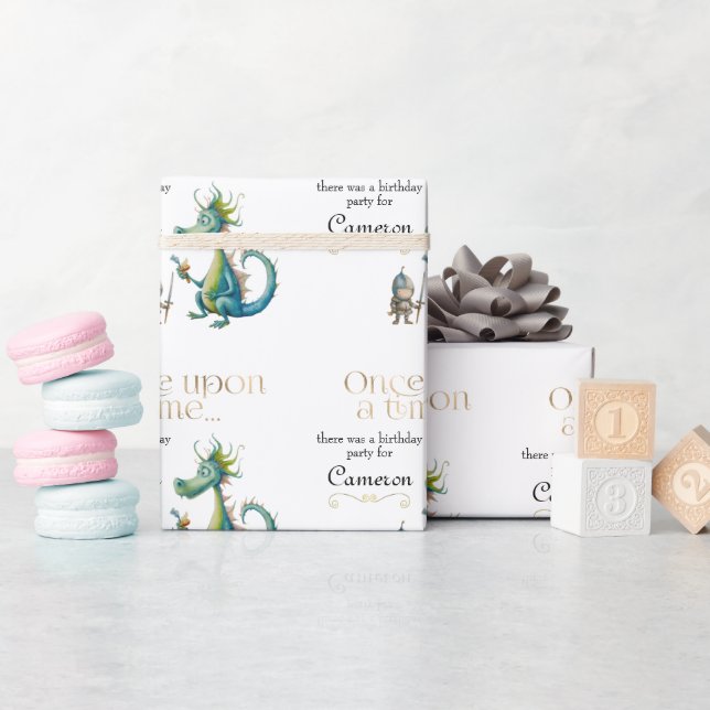 Barns klassiska älvstråd och Knight Presentpapper (Baby Shower)