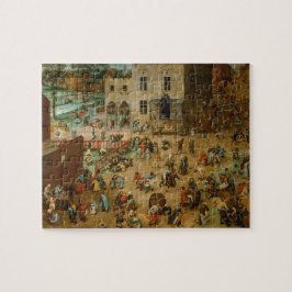 Barns lekar av Pieter Bruegel fläderen Pussel