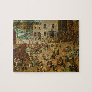 Barns lekar av Pieter Bruegel fläderen Pussel