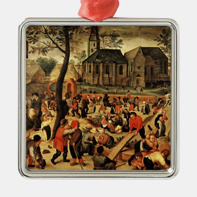 Barns lekar julgransprydnad metall (Framsidan)