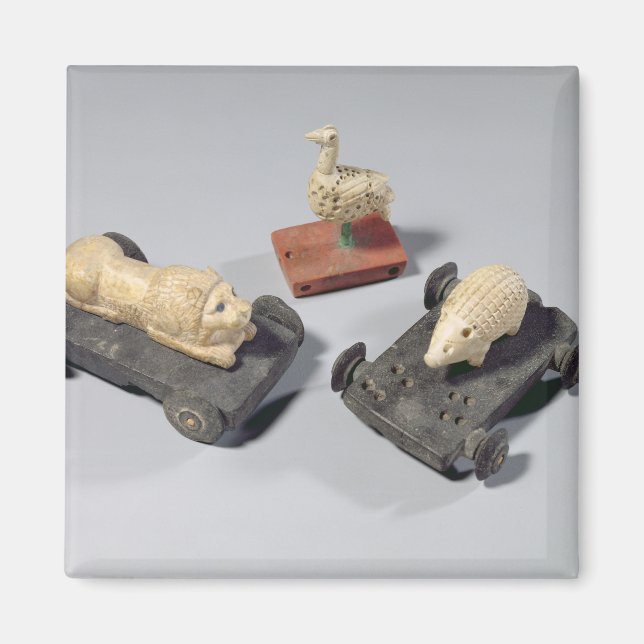 Barns leksak: en hedgehog, en lejon och en duva, S Magnet (Framsidan)