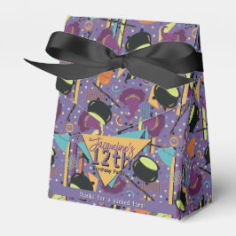 Barns Lila Retro Witchy Halloween Birthday Presentaskar