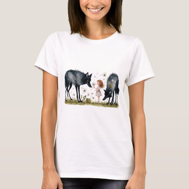 Barns magi och Vargernas charm T Shirt (Framsida)