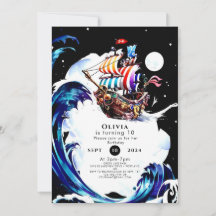 Barns magiska teori Pirat födelsedag