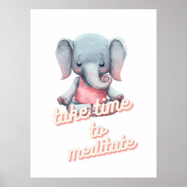 Barns meditation Poster konsthum (Framsidan)