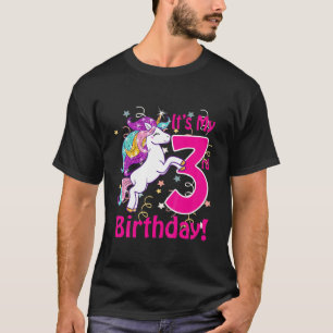 Barns min 3:e födelsedag Unicorn Themarie Party To T Shirt