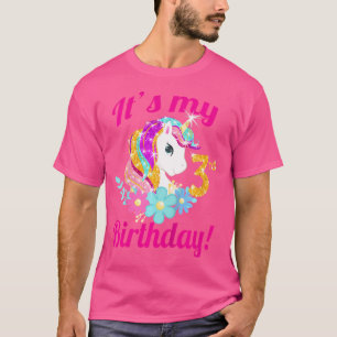 Barns min 3:e födelsedag Unicorn Themarie Party To T Shirt