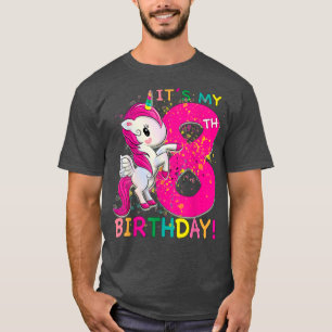 Barns min 8:e födelsedag Unicorn 8-åring T Shirt