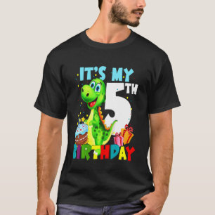 Barns min femte födelsedag i Lycklig 5 år gamla bo T Shirt