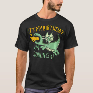 Barns min födelsedagsryttare För barn 4 år T Shirt
