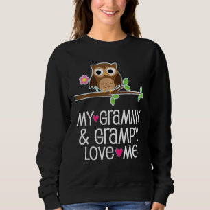 Barns min grammy och Grampy Kärlek Me Uggla T Shirt