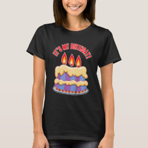 Barns mitt födelsedagstema Födelsedagsfest för gir T Shirt