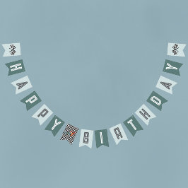 Barns moderna blå Tävla - Boys Birthday Vimplar