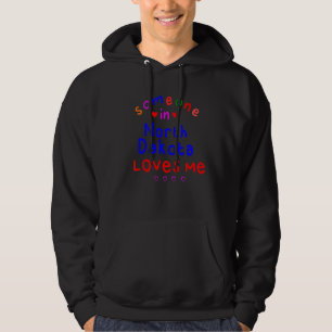 Barns någon i North Dakota Kärlek Me Kids Boys Gi Hoodie