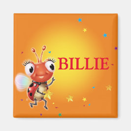 Barns namn ladybug kylmagnet magnet