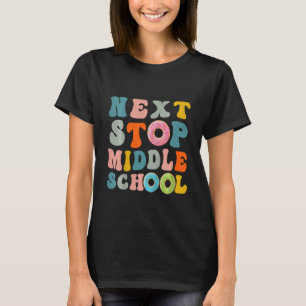 Barns nästa stopp i Mitten-skolans grundskola Gra T Shirt