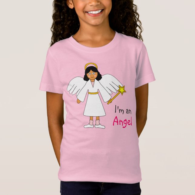 Barns nativitet - Utkastet "I'är en ängel"-design Tee Shirt (Framsida)