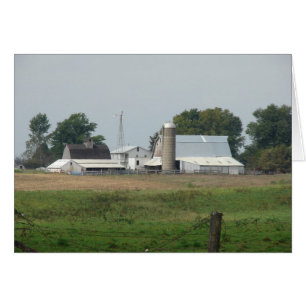 Barns och Silo Hälsningskort
