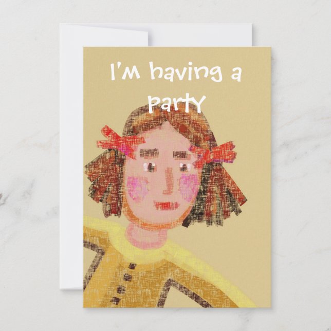 Barns partiinbjudan inbjudningar (Framsida)