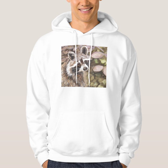 Barns RaccoonHoodie Hoodie (Framsida)