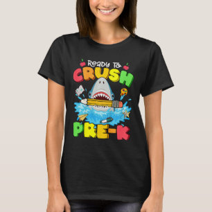 Barns Redo att krossa före K Shark Back to school  T Shirt