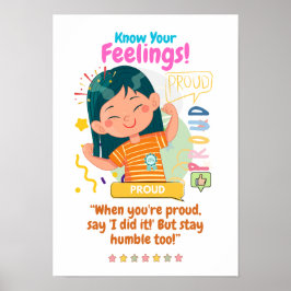 Barns rörelse med proud poster