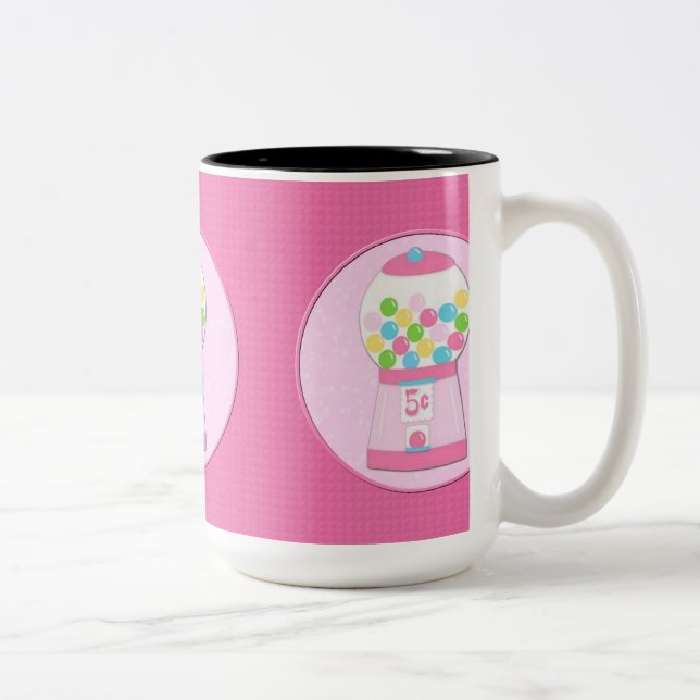 Barns Rosa Bubblegum Maskin Mugg (Höger)