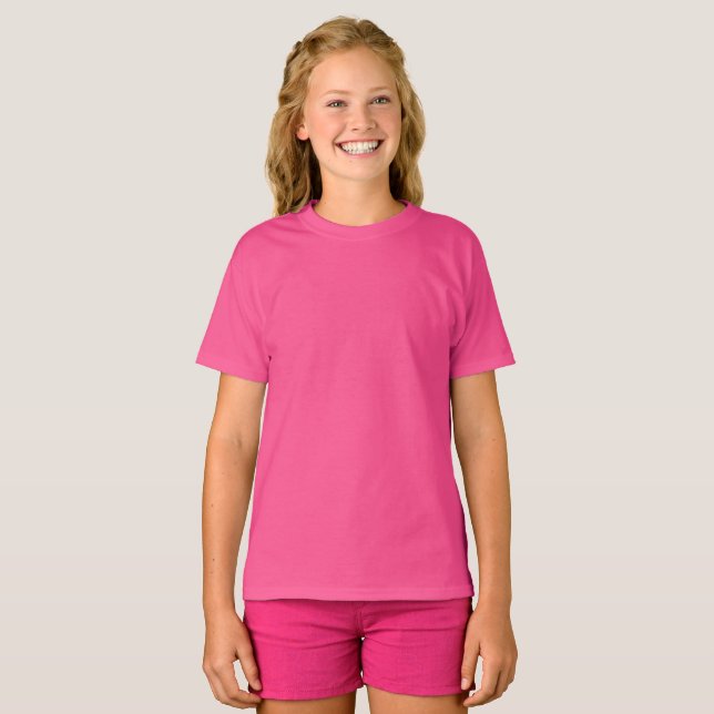 Barns Rosa T-Shirt/Anpassa T Shirt (Hel framsida)
