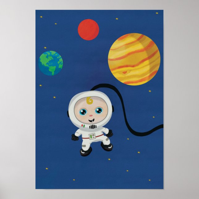 Barns rymdastronaut poster (Framsidan)