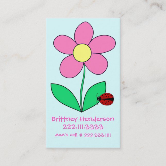 Barns säkerhetskort (Framsida)