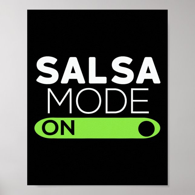 Barns salsa Mode on Shirt - Lusnydanande Shirt 6 B Poster (Framsidan)