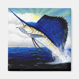 Barns segra konstverk: sailfish magnet
