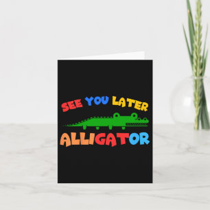 Barns ser dig senare Alligator Kids Crokodile Gato Kort